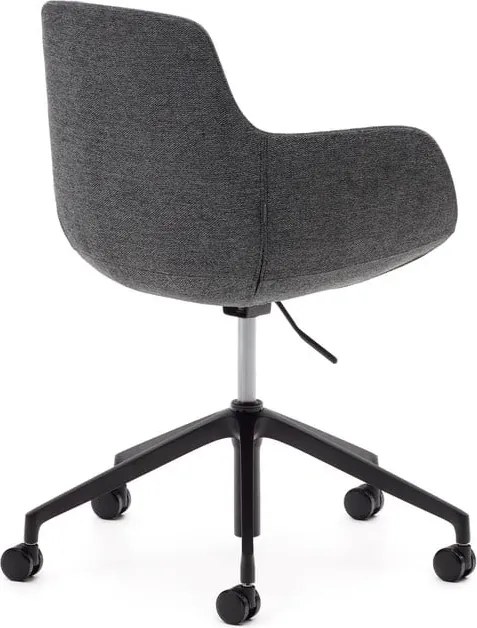 Tmavosivá kancelárska stolička Tissiana – Kave Home
