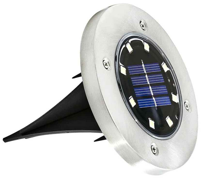 Zabudovateľné vonkajšie solárne svietidlo, 4 ks