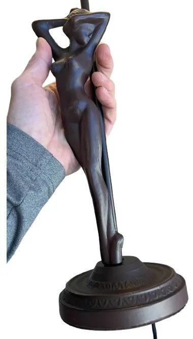 Nočná lampa Tiffany CARAMEL Nude Ø25*46