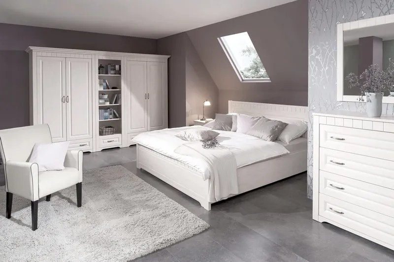 Posteľ Atik 180x200 cm, biela