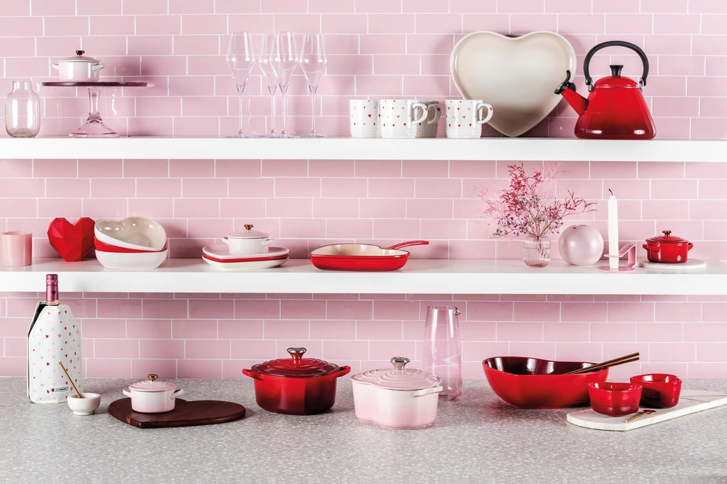 Zapekací a servírovací hrniec Mini Cocotte Heart 250 ml svetloružový