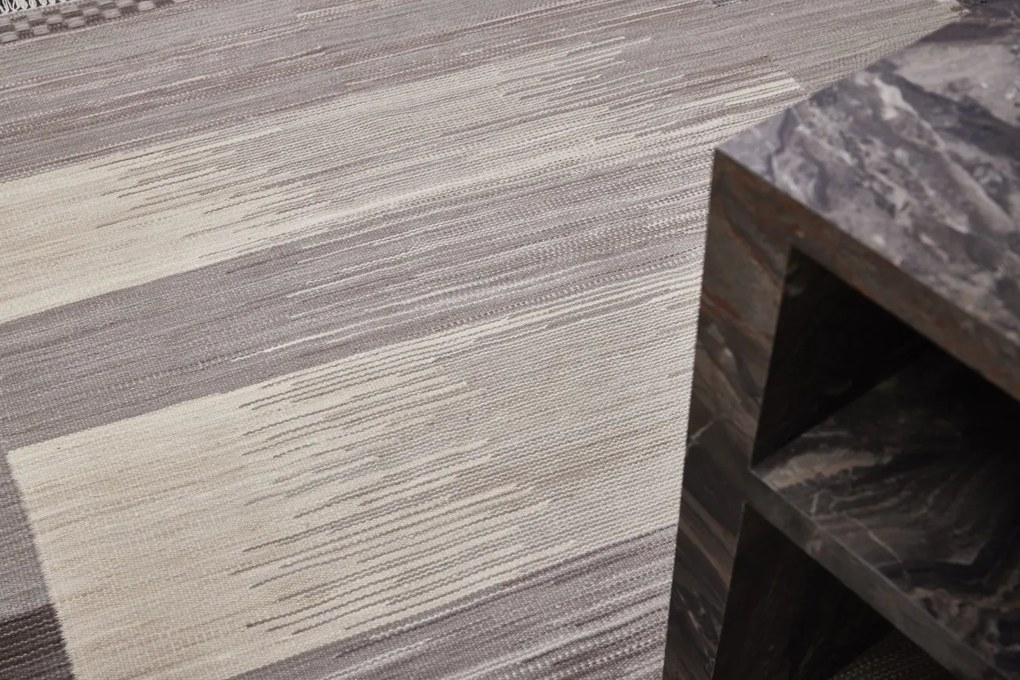 Diamond Carpets India, Ručne viazaný kusový koberec Prism Sand DESP P120 Stone Mix, 200x290, šedá, obývacia izba