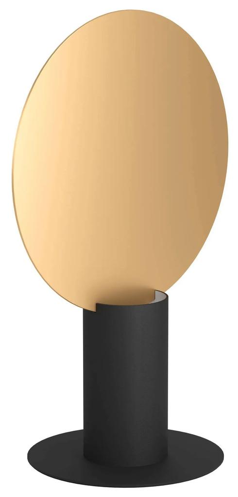 EGLO Moderná stolná LED lampa SARONA, 1x4, 5W, teplá biela, čierna, zlatá