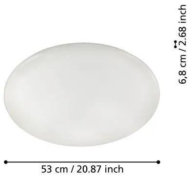 Eglo 31738 - LED Stmievateľné stropné svietidlo TOTARI-Z LED/44,8W/230V