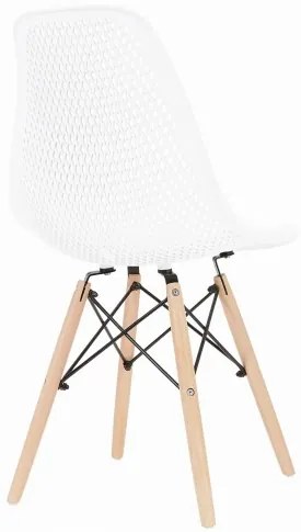 Bestent Jedálenská stolička škandinávsky štýl White Grid
