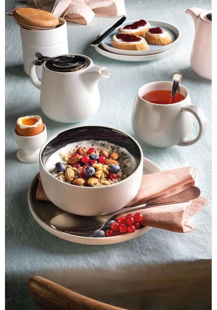 Čierno-biely porcelánový kalíšok na vajcia Maxwell & Williams Tint