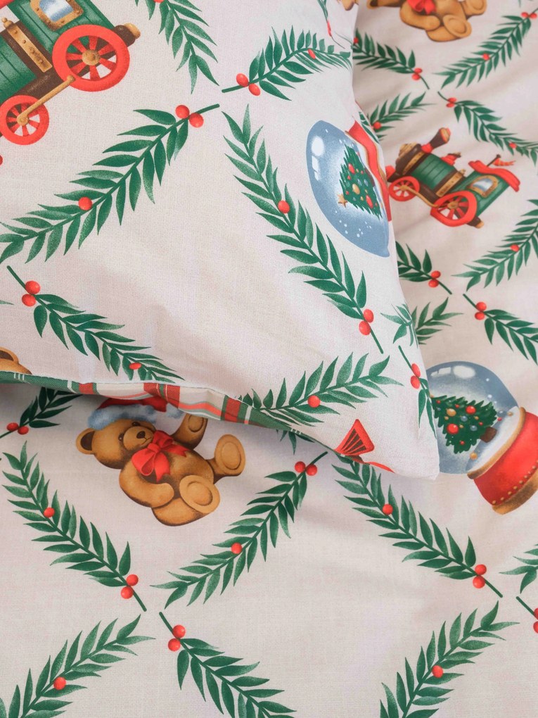 Vianočné bavlnené obliečky Renforcé do postieľky - Vianočný príbeh
