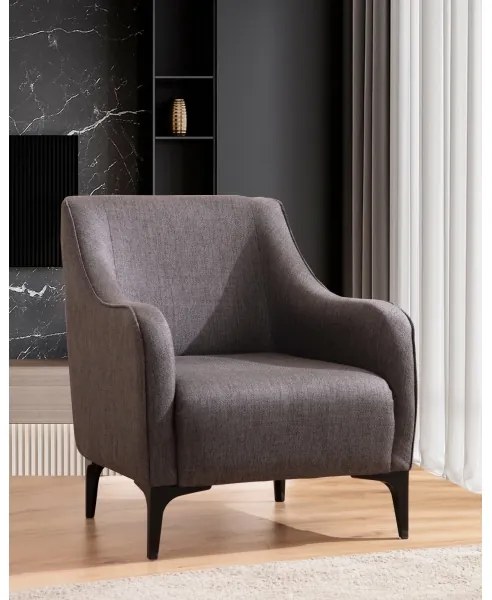 Kreslo ROCO tmavosivé