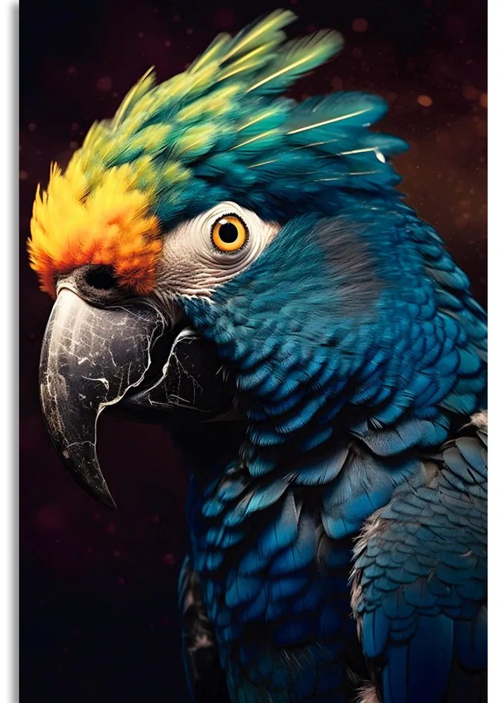 Obraz modro-zlatý papagáj