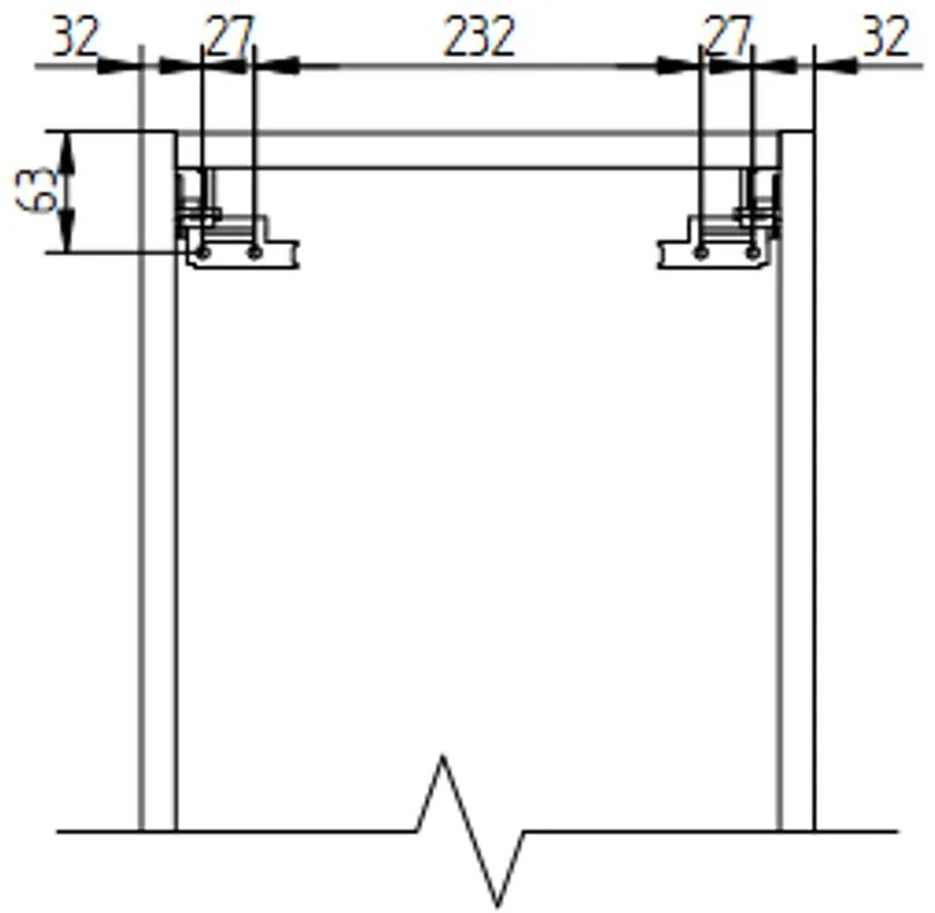 Mereo Mailo, kúpeľňová skrinka vysoká 170 cm, čierne madlo, Multidecor, Pino Aurélio, MER-CN594LPBPINO