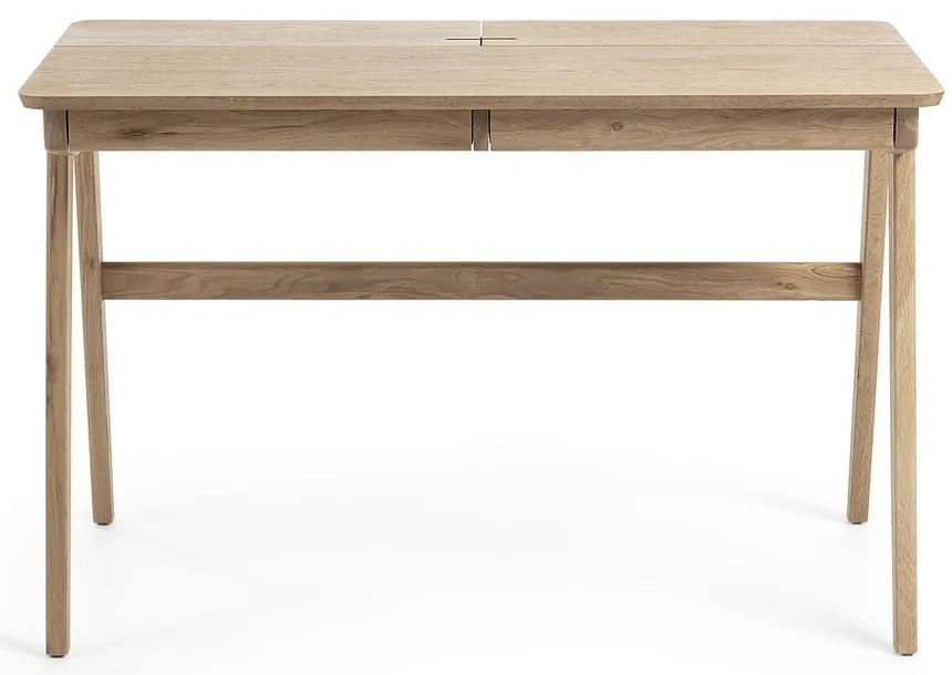 Pracovný stôl Kave Home Jakes Natural, 120 x 65 cm