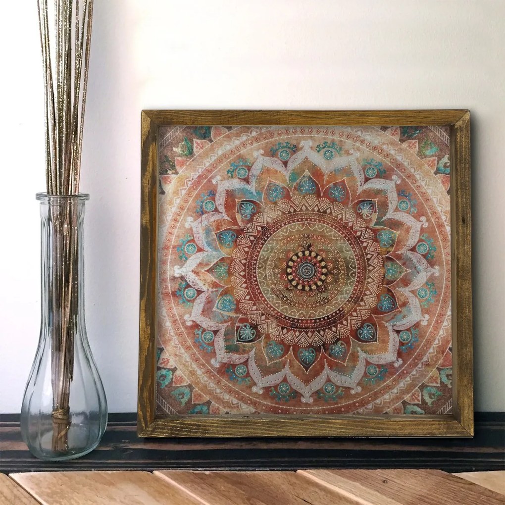 Nástenný obraz Mandala 33x33 cm viacfarebný