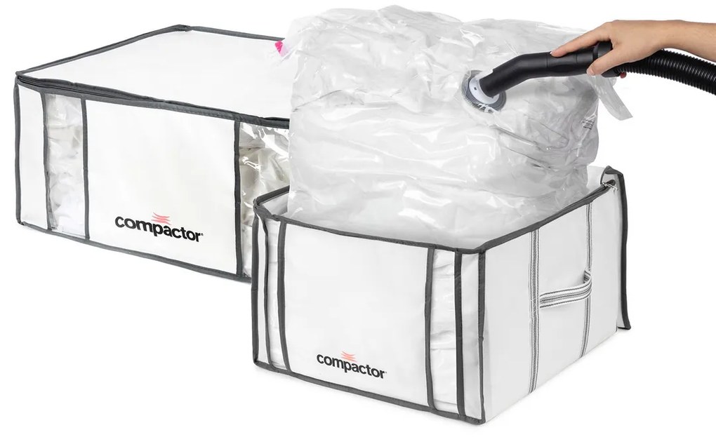 Compactor Súprava vákuových úložných boxov Life 1x M 125 l, 1x XXL 210 l, 2 ks