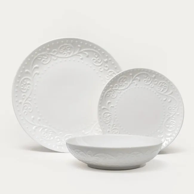 Sada tanierov SYLIA biela 770401 (18 ks)