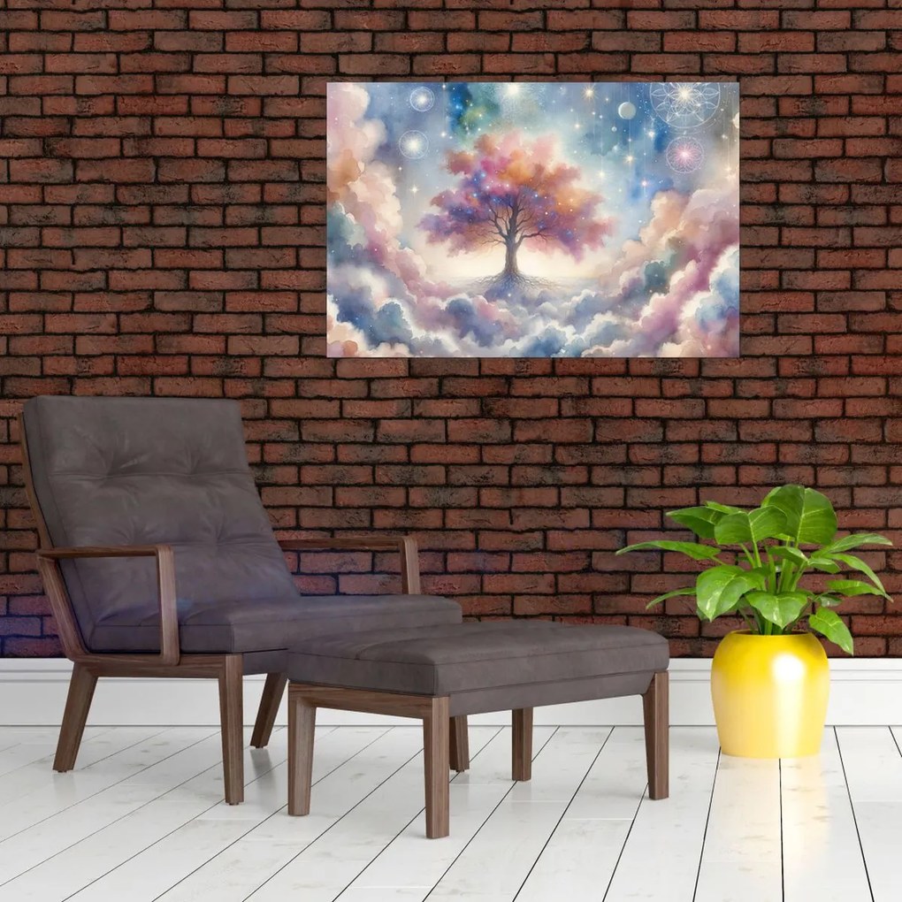 Obraz – Strom života v oblakoch (90x60 cm)