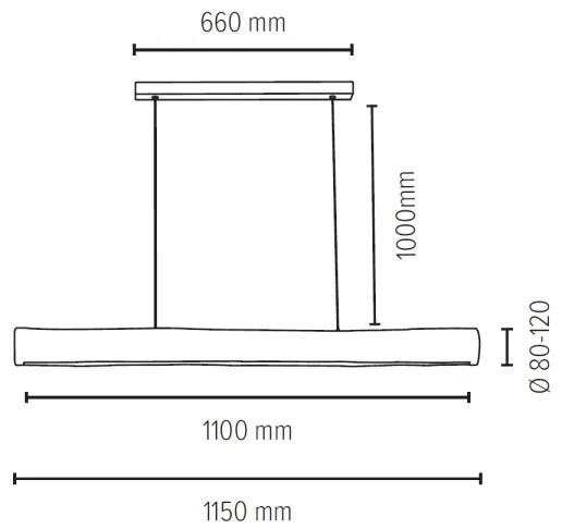Spot-Light 69680104 - LED Stmievateľný luster na lanku LUCAS LED/33W/230V