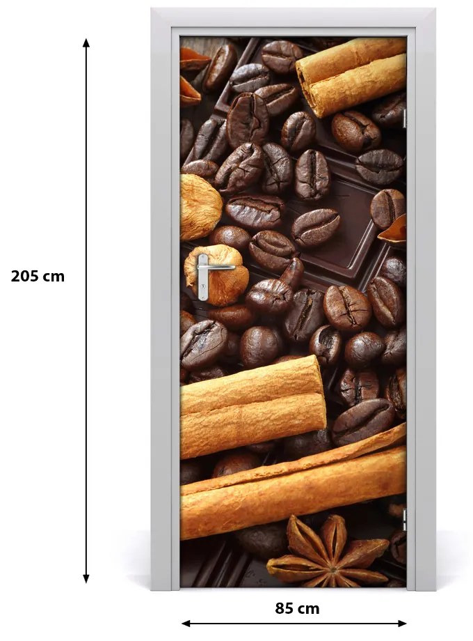 Fototapeta na dvere samolepiace horká čokoláda 85x205 cm