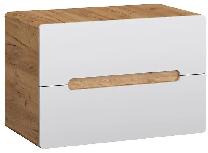 Skrinka Bronx 80 (doska) dub craft-biely