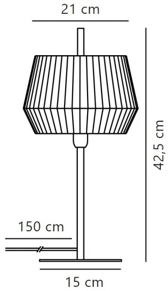 Nordlux - Stolná lampa DICTE 1xE14/40W/230V biela/čierna