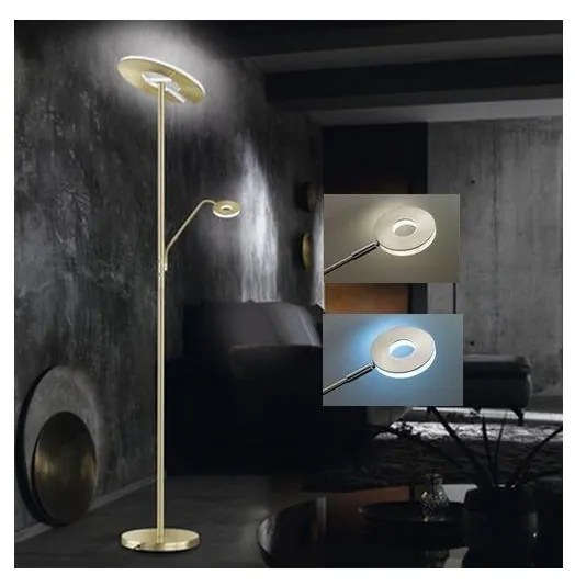 Fischer & Honsel Fischer & Honsel - LED Stmievateľná stojacia lampa DENT 1xLED/30W/230V + 1xLED/6W FH40143