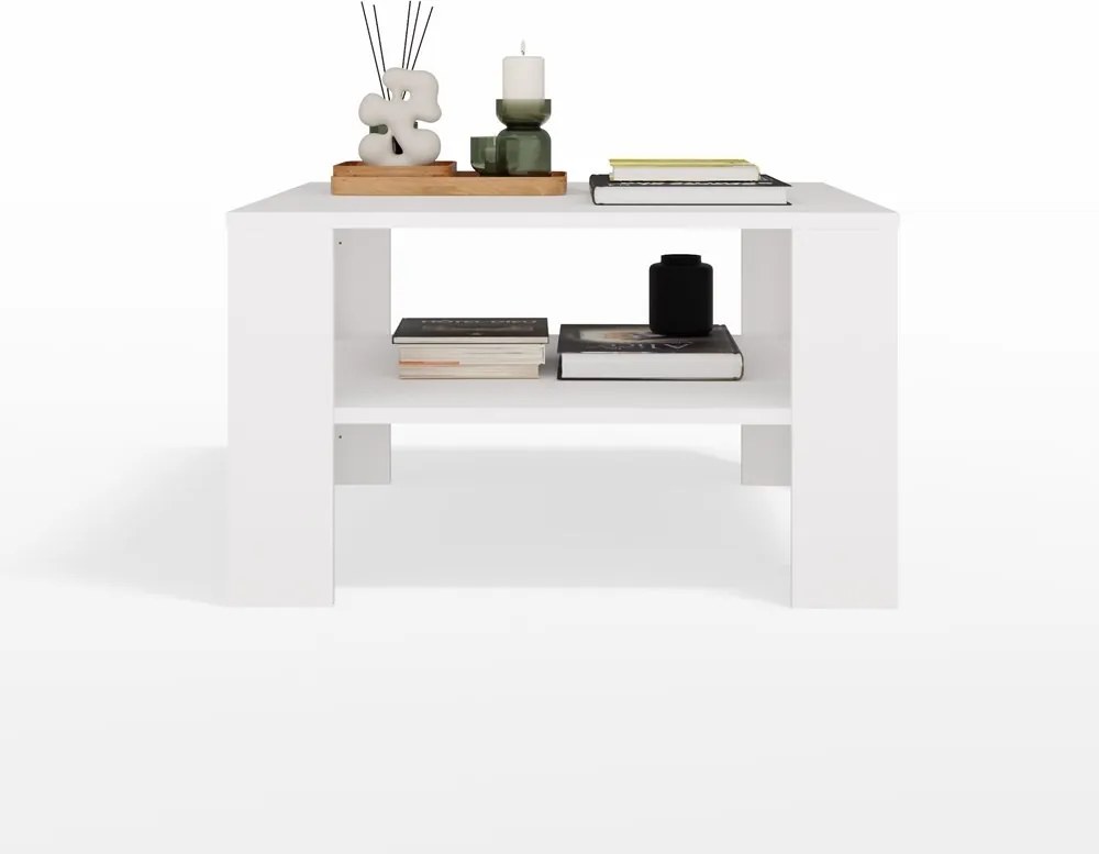 Konferenčný stolík Square 68 cm biely