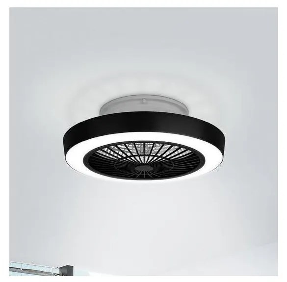 Eglo Eglo 35096 - LED Stmievateľný stropný ventilátor SAZAN LED/37,8W/230V čierna + DO EG35096