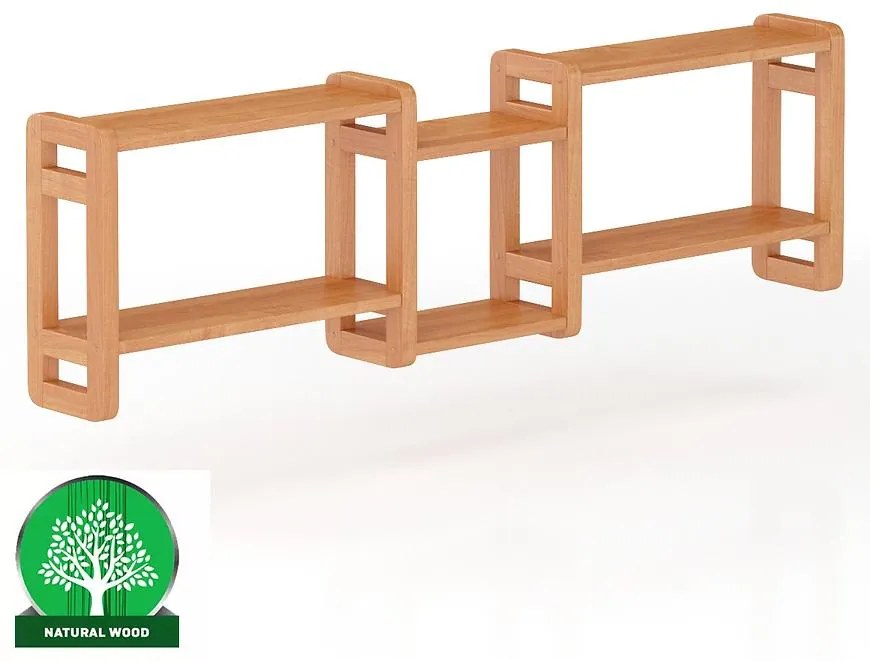 Polička borovica PK103-150x44x19 jelša