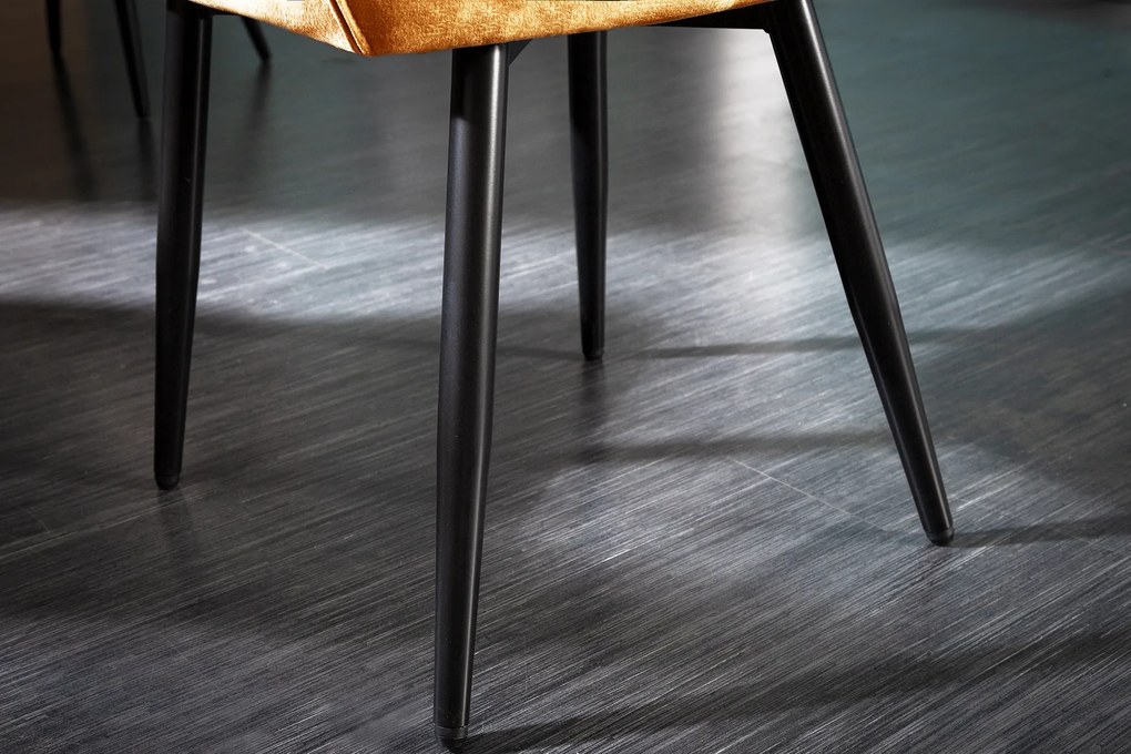 Stolička Milano horčicová žltý zamat