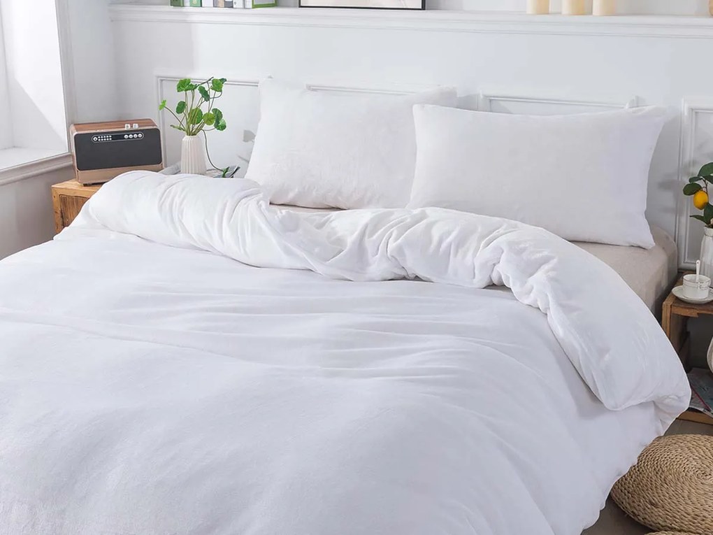 XPOSE® Mikroplyšové JORGA - biele