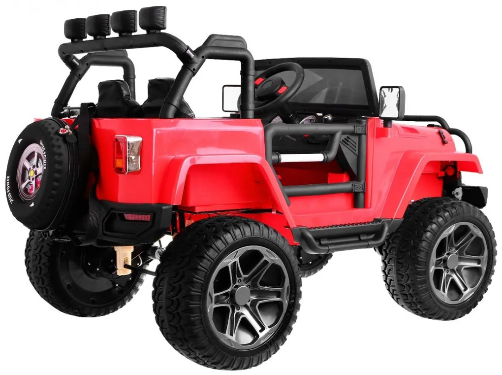 Elektrické autíčko Monster Jeep 4x4 Ramiz WXE1688 - červené