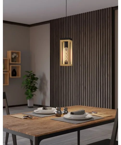 Eglo 43743 - Luster na lanku NAFFERTON 1xE27/40W/230V