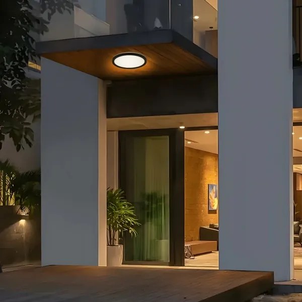 Brilagi - LED Kúpeľňové svietidlo ULTRA SLIM LED/12W/230V pr. 22,5 cm čierna IP54