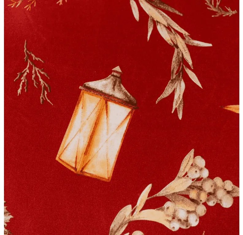 Obliečky z mikrovlákna GOLD CHRISTMAS červené Rozmer obliečky: 70 x 90 cm | 140 x 200 cm