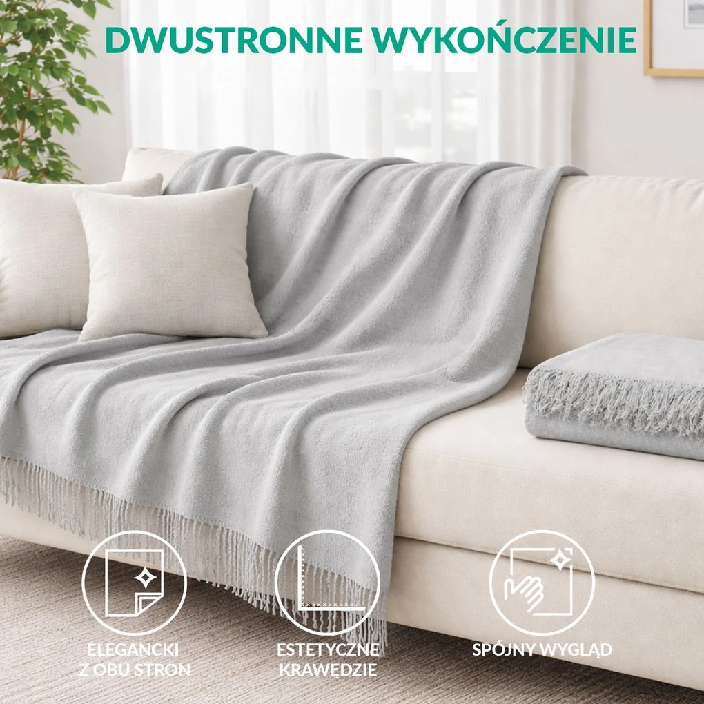 BAVLNENÁ DEKA BAT 150X200 CM SVETLOSIVÁ