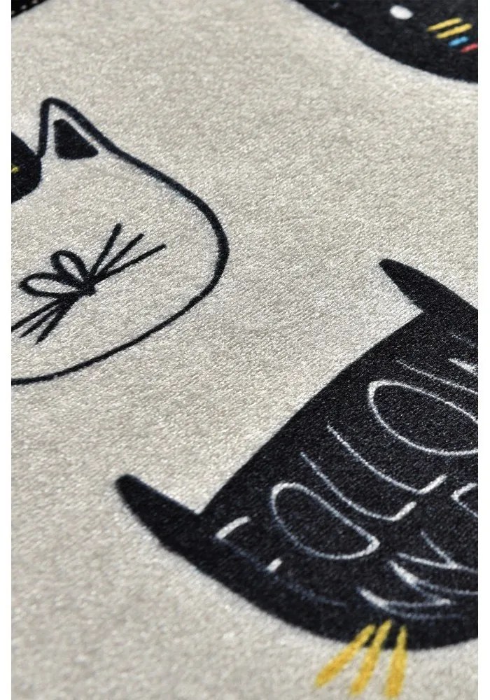 Čierno-béžová kúpeľňová predložka 40x60 cm Cutie – Foutastic