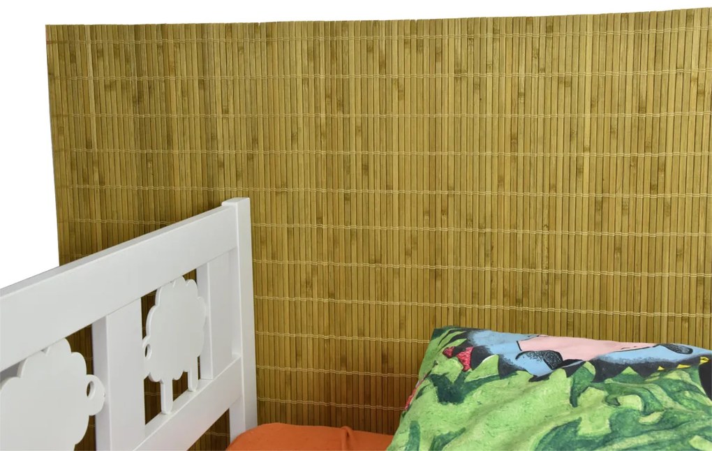 Bambusová rohož za posteľ svetlo hnedá Šírka rohože: 100 cm, Dĺžka rohože: 300 cm