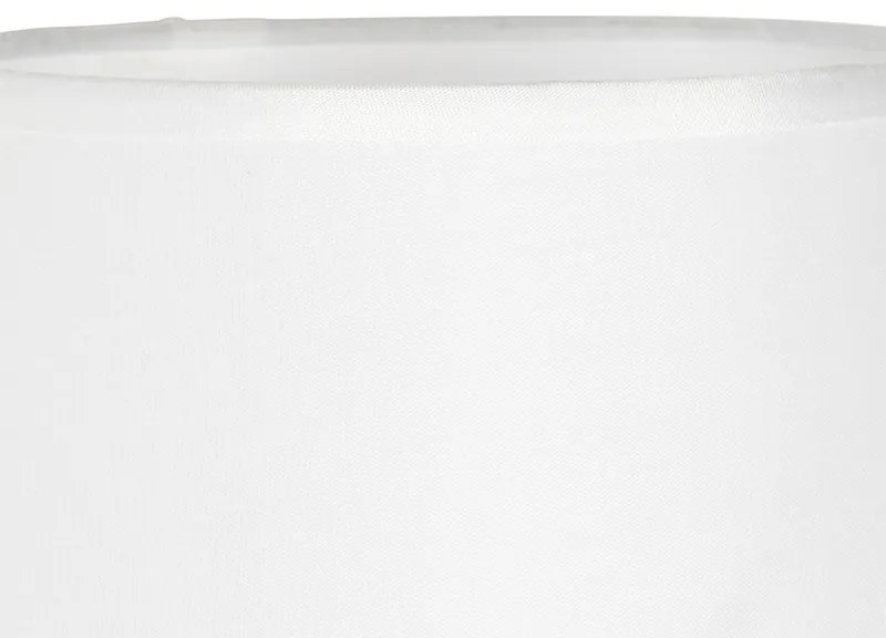 Moderná nástenná lampa biela s oceľou - Pluk