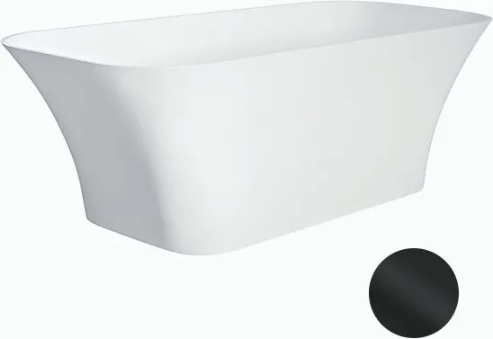 Besco Voľne stojaca vaňa z liateho mramoru Assos S-Line 160x70 BESCO-Typ výpuste: Click-Clack s horným čistením, chróm, BESCO-Rozmery: 160x70, BESCO-…
