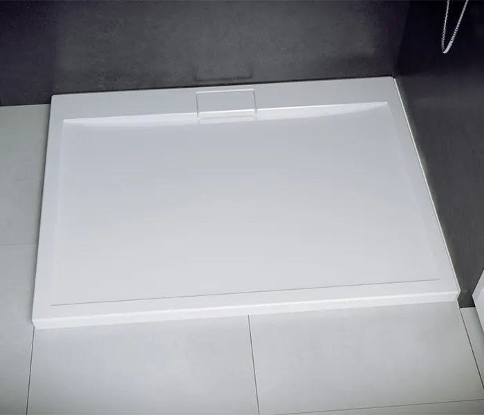 Besco Obdĺžniková sprchová akrylátová vanička AXIM R 100x80 (120x80, 100,110,120,130,140x90) UltraSlim BESCO-Rozmery: 120x80