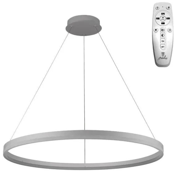 Brilagi - LED stmievateľný luster na lanku CIRCLE LED/55W/230V 3000-6500K strieborný + DO