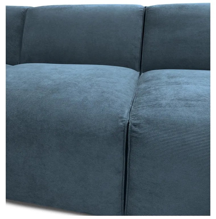 Modrá menčestrová rohová pohovka (pravý roh) Sting – Scandic