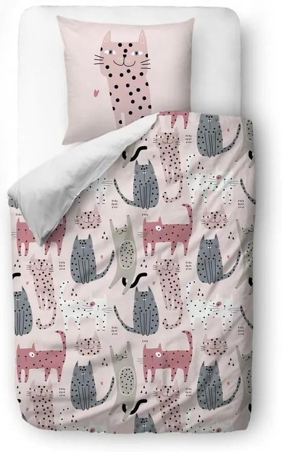 Detské obliečky na jednolôžko z bavlneného saténu 140x200 cm - Butter Kings