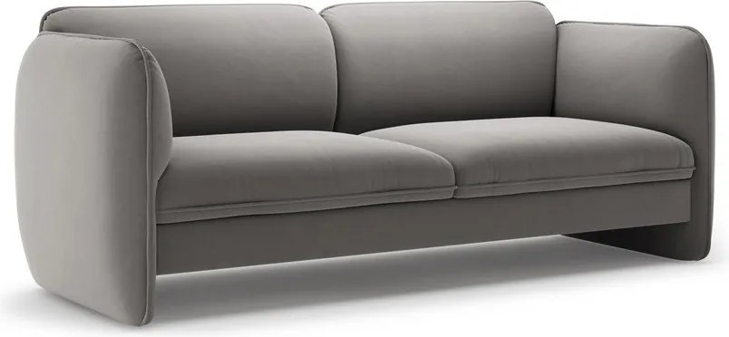 Tmavosivá zamatová pohovka 204 cm Georgia – Micadoni