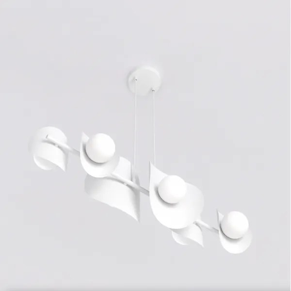 Závesné svietidlo ELEMENTI na lankách 6xG9/8W/230V, biela