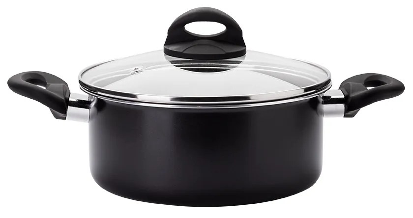 Hrniec so sklenenou pokrievkou ø 20 cm – Venus Lunasol Induktion black - 600548