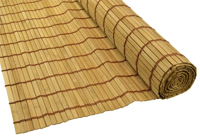 Bambusová rohož za posteľ hnedá Šírka rohože: 90 cm, Dĺžka rohože: 200 cm