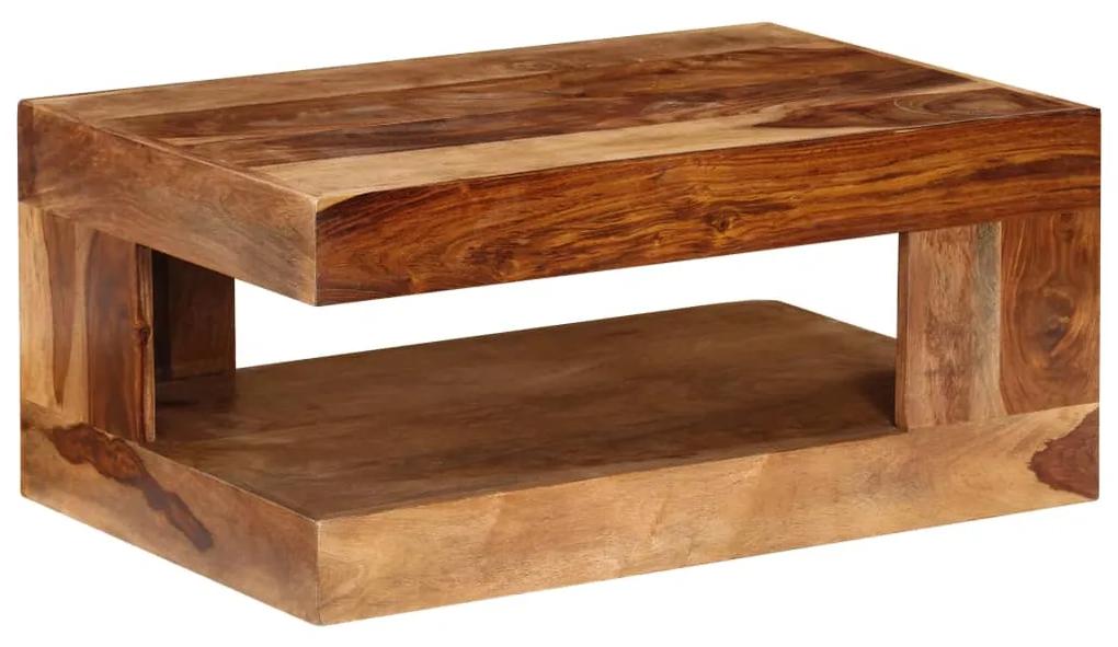 Konferenčný stolík, drevený masív sheesham