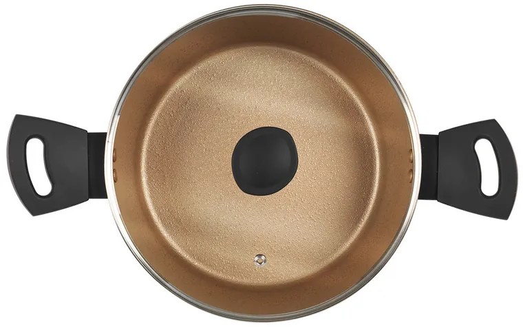 Russell Hobbs Hliníkový hrniec Opulence, čierny/zlatý (24 cm)  (100350903)