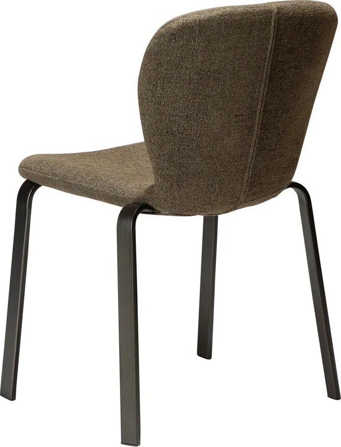 Khaki čalúnená jedálenská stolička Heap – DAN-FORM Denmark