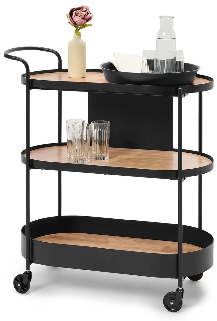 Servírovací vozík s podnosom